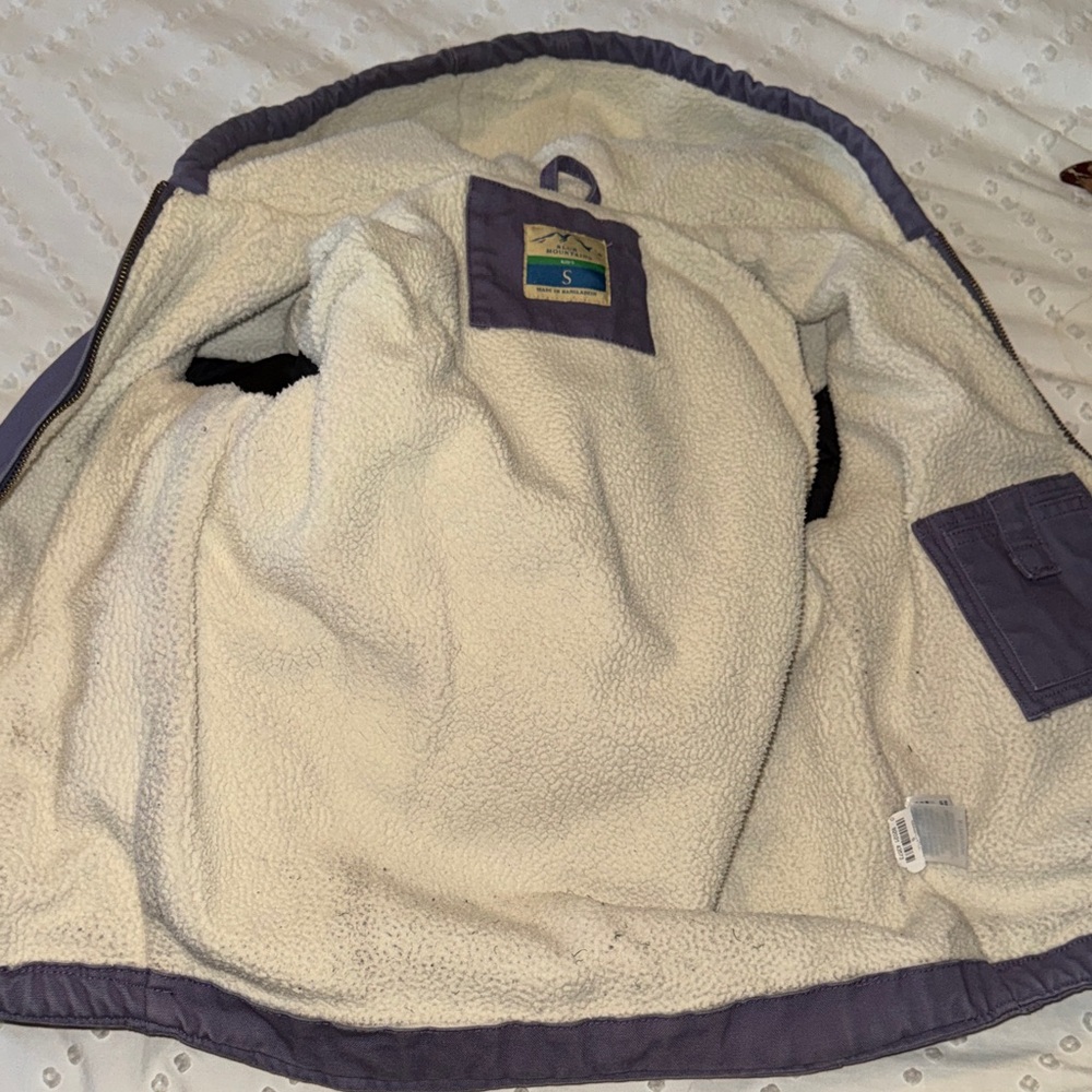 Blue Mountain Purple Sherpa-lined Coat - Picture 5 of 5